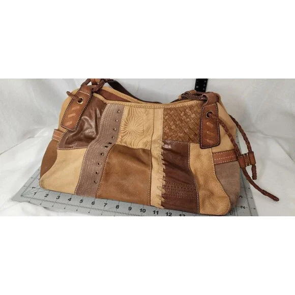 Fossil | Bags | Fossil Genuine Leather Patchwork Bag Purse With